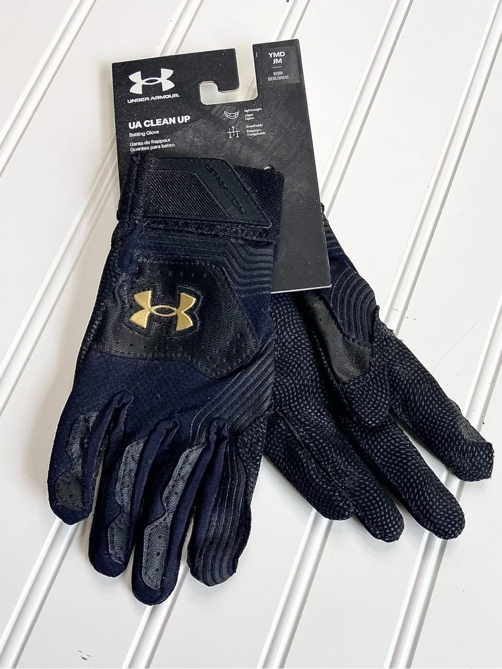 NWT UA Cleanup Youth Batting Gloves